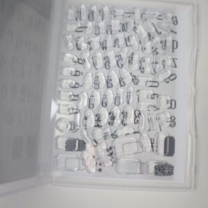 Stampin’ Up! Alphabest photopolymer stamp set inside case