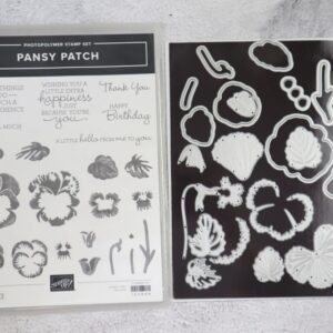 Stampin’ Up! Pansy Patch bundle including photopolymer stamp set and coordinating dies