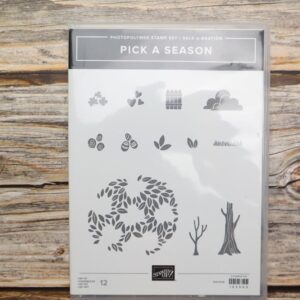 Pick a Season Stamp Set by Stampin’ Up! featuring seasonal icons on the case insert