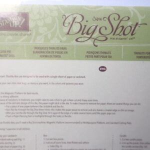 Stampin’ Up! Cutie Pie Thinlits Dies packaging with instructions