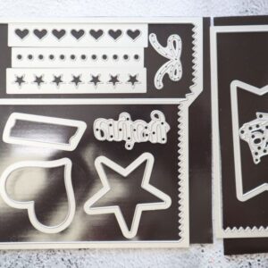Mini Treat Bag Thinlits Dies – full die set displayed on magnetic sheet