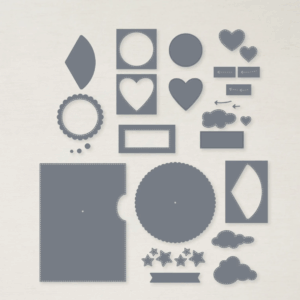 Give It a Whirl Dies product layout – wheel die, stars, clouds, stitched frames