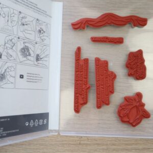 Good Morning Magnolia stamp set 1 showing cling stamps inside the case