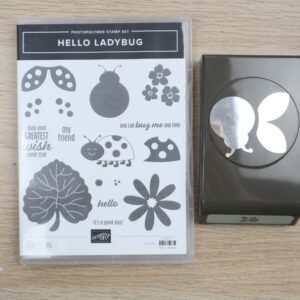 Hello Ladybug stamp set with coordinating Ladybug Builder Punch